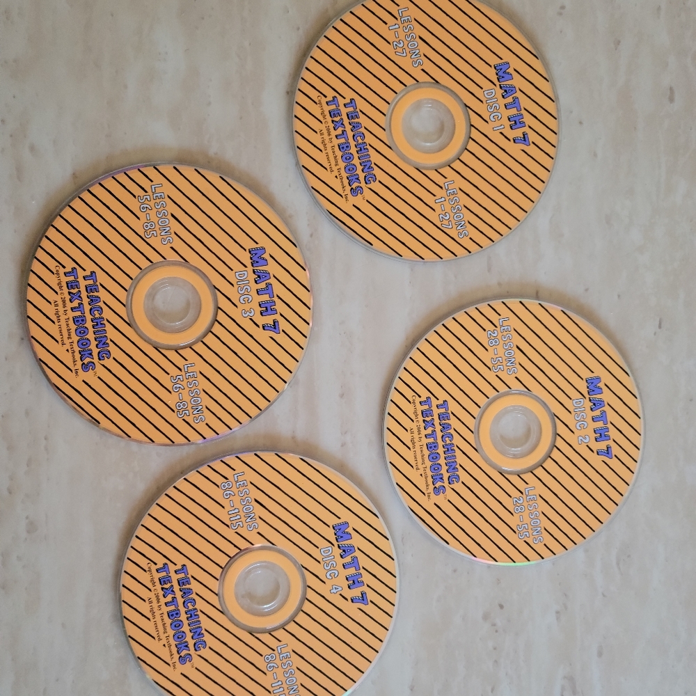 Teaching textbooks 7 discs